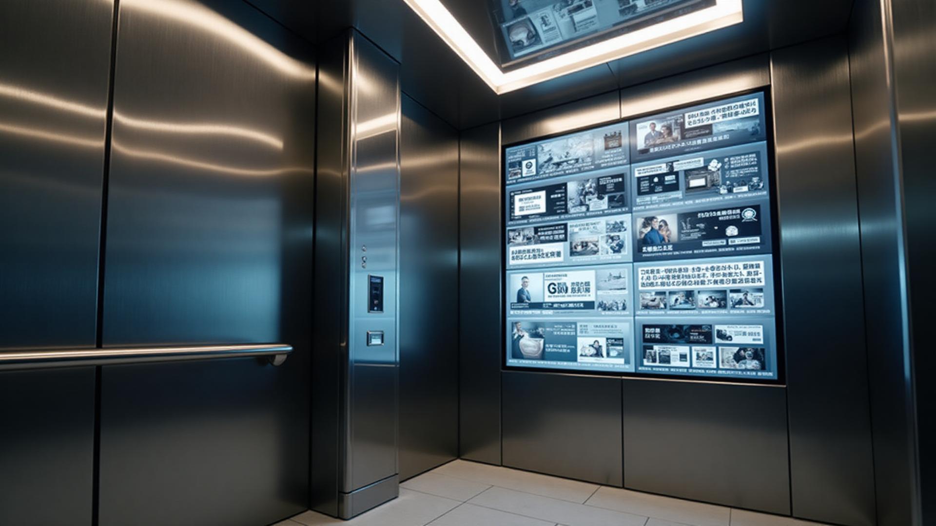 Premium Tower Elevator Digital Signage